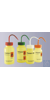 Spritzflasche, weithals, PE-LD, gelb, Inhalt 500 ml, Ethanol, orange Spritzflasche, weithals,...